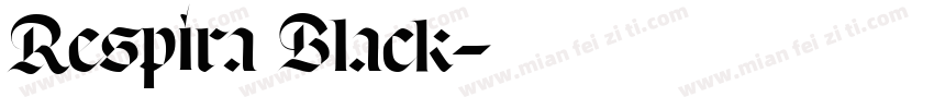 Respira Black字体转换